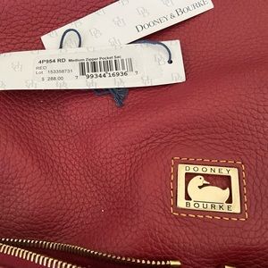 Dooney and Bourke Red Pebble Dillen Purse